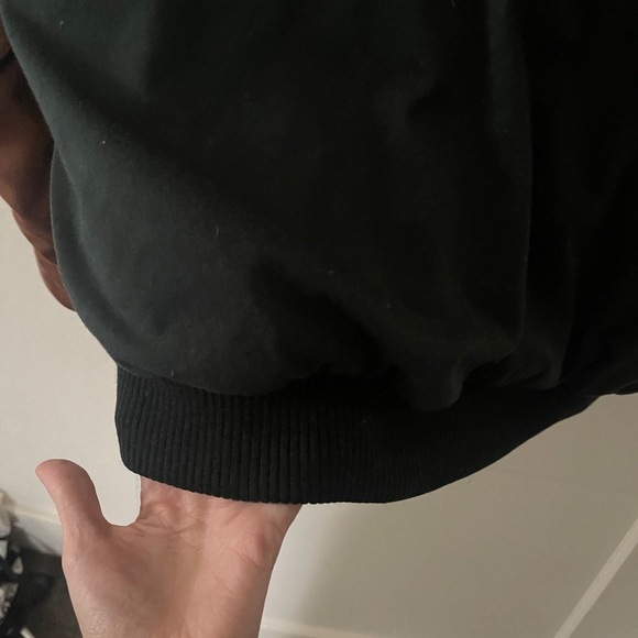 Vintage 90s downtown girl Ash Creek Trading Puffer Coat Leather Elbow Patc XL - Picture 13 of 13